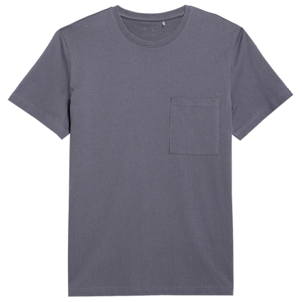 Tricou pentru bărbați 4F 4FSS23TTSHM297-22S 100% bumbac/ Gray photo 1