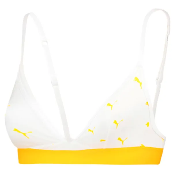Sutien pentru femei Puma Cat Logo Triangle XL/ White photo 1