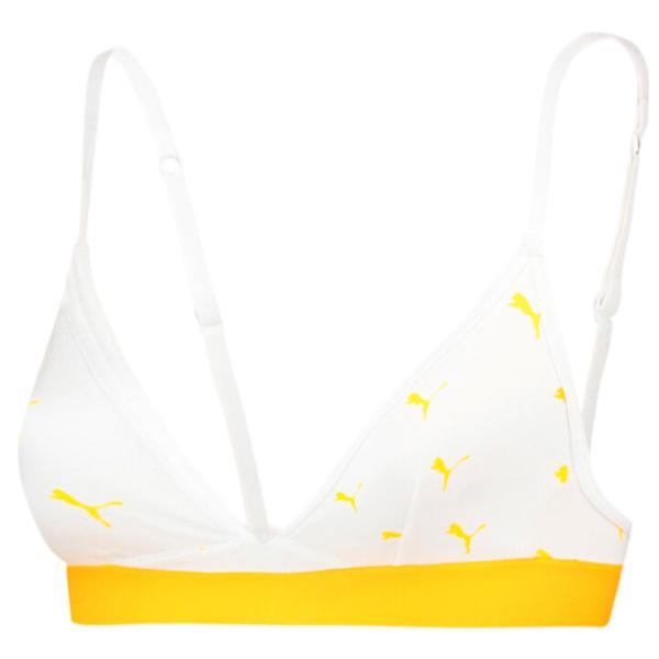 Sutien pentru femei Puma Cat Logo Triangle XL/ White photo 1