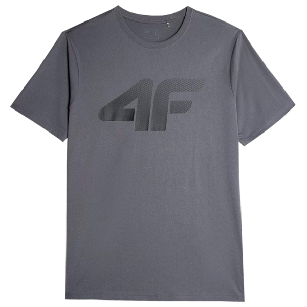 Tricou pentru bărbați 4F 4FRAW23TTSHM1474-24S 100% bumbac/ Gray photo 1