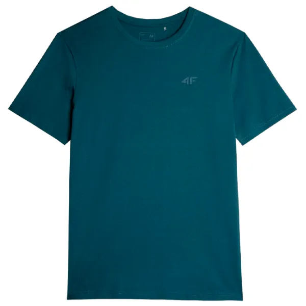 Tricou pentru bărbați 4F 4FRAW23TTSHM1471-46S 100% bumbac/ Turcoaz photo 1
