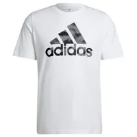 Tricou pentru bărbați Adidas Camo Essentials 100% bumbac/ White