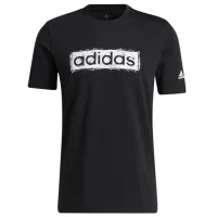 Футболка для мужчин Adidas Sketch Linear 100% хлопок/ Черный