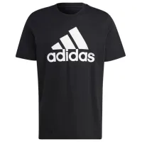 Tricou pentru bărbați Adidas Essentials Big Logo 70% bumbac, 30% bumbac reciclat/ Black-White