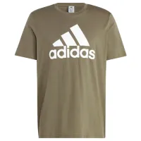 Tricou pentru bărbați Adidas Essentials Big Logo 100% bumbac/ Green-White