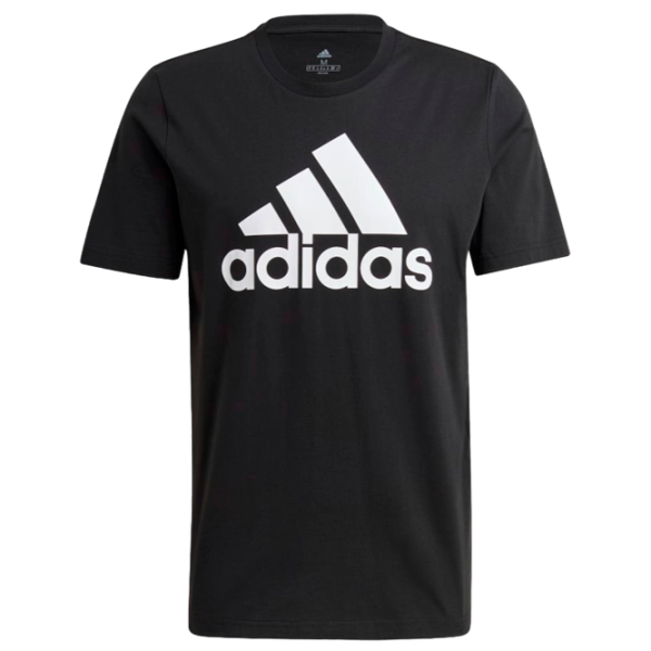 Tricou pentru bărbați Adidas Essentials Big Logo 100% bumbac/ Black photo 1