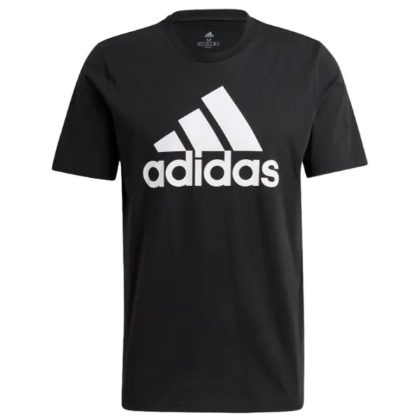 Tricou pentru bărbați Adidas Essentials Big Logo 100% bumbac/ Black photo 1