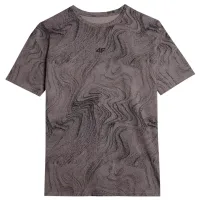 Tricou pentru bărbați 4F 4FRAW23TTSHM1520-81A 100% bumbac/ Brown