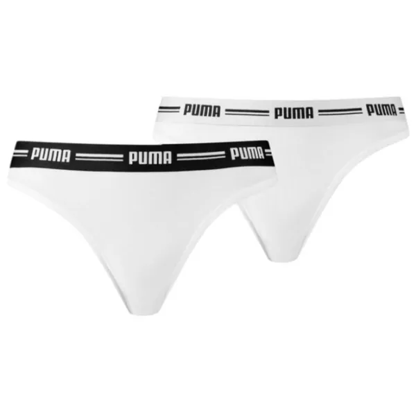 Трусики для женщин Puma String 2P Pack M/ Белый/ Стринги photo 1