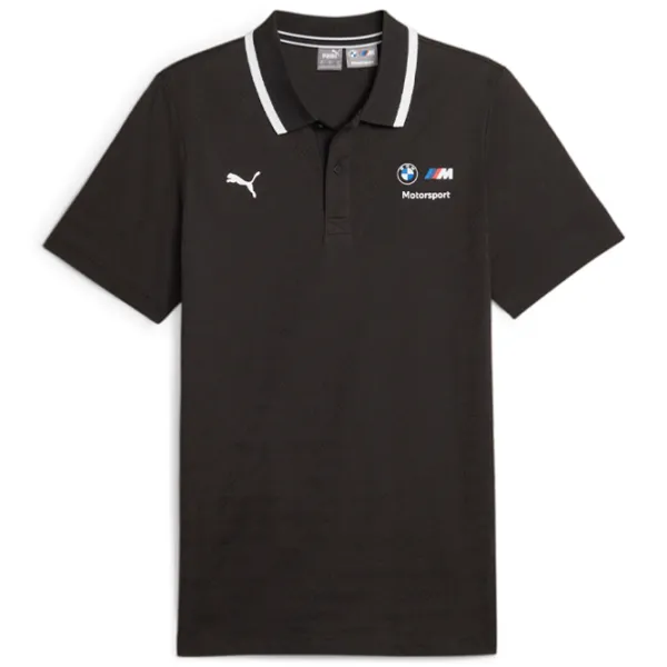 Tricou polo pentru bărbați Puma Bmw Mms Jacquard Black photo 1