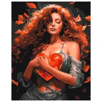 Pictură pe numere BrushMe Gardian al iubirii 50 x 40 cm/ Verticală