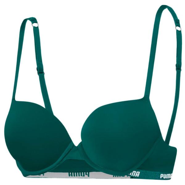 Sutien pentru femei Puma Pushup Bra 1Hang 75A/ Green/ Bra photo 1 Sutien pentru femei Puma Pushup Bra 1Hang 75A/ Green/ Bra photo 1