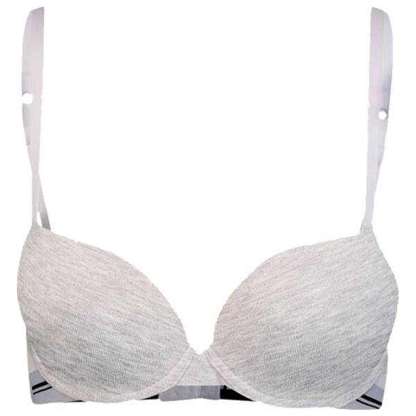 Sutien pentru femei Puma T-Shirt Bra 1P 80C/ Gray/ Bra photo 1