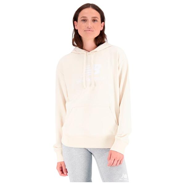 Hanorac pentru femei New Balance Essentials Stacked Logo Beige photo 1 Hanorac pentru femei New Balance Essentials Stacked Logo Beige photo 1