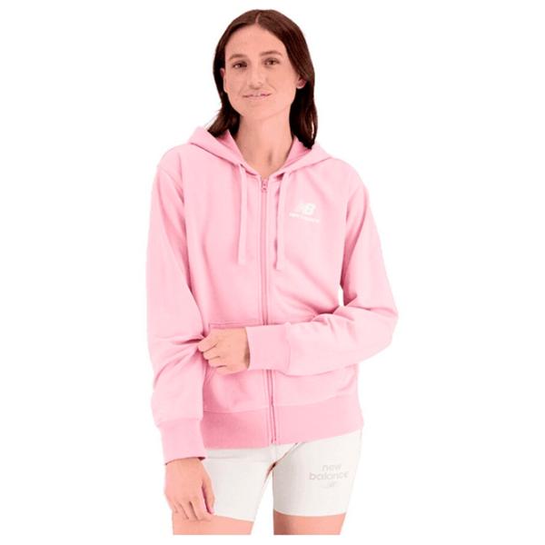 Hanorac pentru femei New Balance Essentials Stacked Logo Pink photo 1