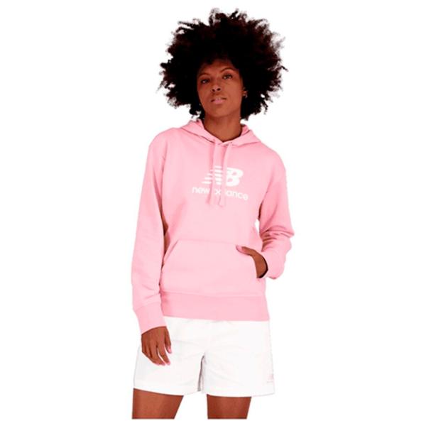 Толстовка для женщин New Balance Essentials Stacked Logo Розовый photo 1 Толстовка для женщин New Balance Essentials Stacked Logo Розовый photo 1