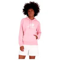 Hanorac pentru femei New Balance Essentials Stacked Logo Pink