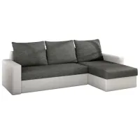 Canapea de colț Eltap Livio (5465370) Pânză de iută/ Dark Gray