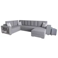 Canapea Space Meble Kris Left Itaka (5597250) Catifea/ Gray