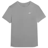 Tricou pentru bărbați 4F 4FRAW23TFTSM764-25S 88% poliester, 12% elastan/ Gray