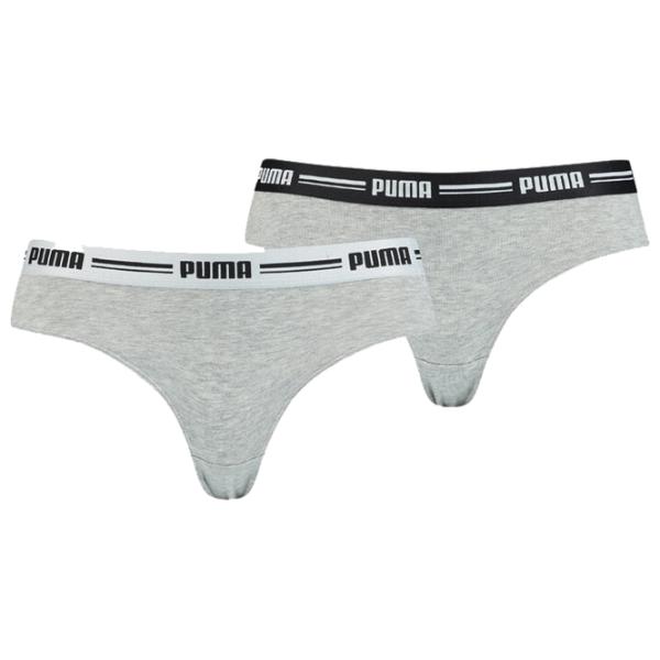 Chiloți pentru femei Puma Brazilian 2Pack XL/ Gray/ Braziliano photo 1