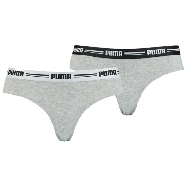 Трусики для женщин Puma Brazilian 2Pack XS/ Серый/ Бразилиано photo 1