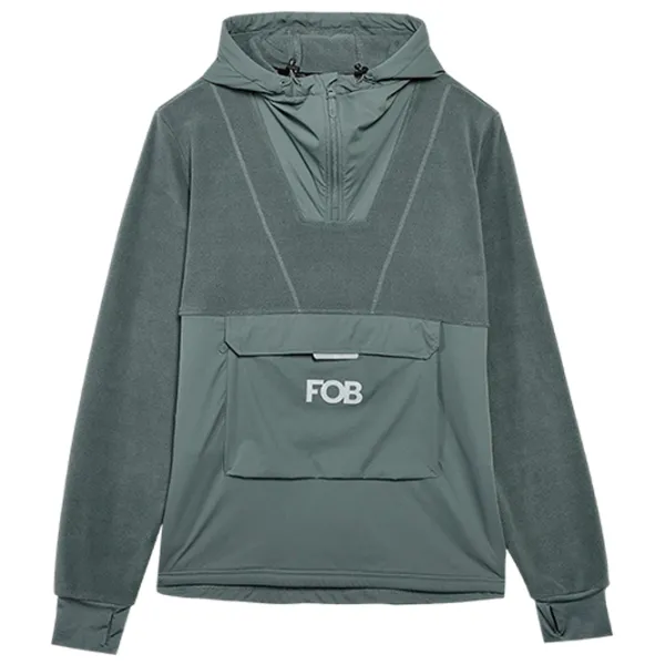 Hanorac pentru bărbați 4F 4FRAW23TFLEM234 Drept/ Turquoise photo 1