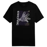 Tricou pentru bărbați 4F 4FAW23TTSHM0888-20S 100% bumbac/ Black