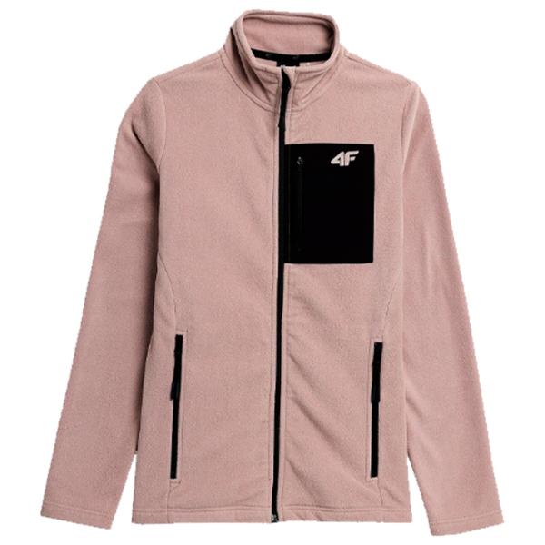 Толстовка для женщин 4F REGULAR FLEECE WITH STAND-UP COLLAR Весна - лето/ Розовый photo 1