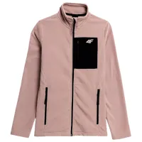 Толстовка для женщин 4F REGULAR FLEECE WITH STAND-UP COLLAR Весна - лето/ Розовый