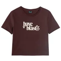 Tricou pentru femei 4F 4FAW23TTSHF0879 100% bumbac/ Brown