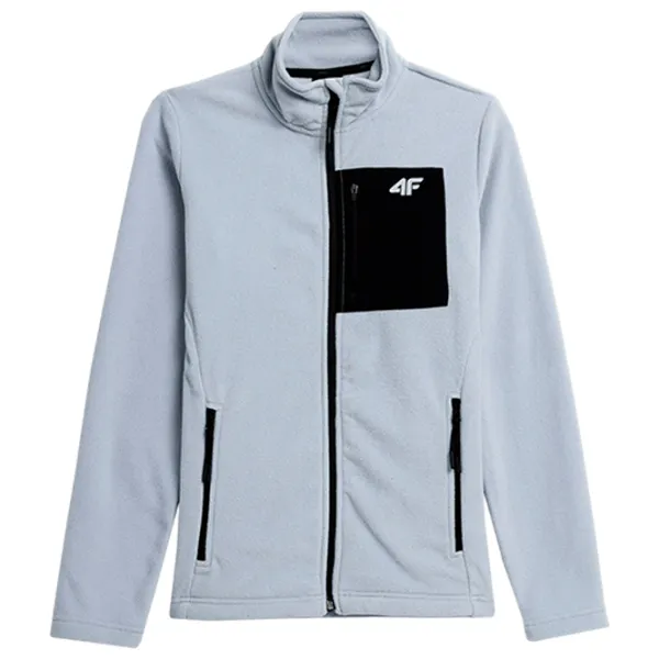 Hanorac pentru femei 4F REGULAR FLEECE WITH STAND-UP COLLAR Primăvară - vară/ Blue photo 1