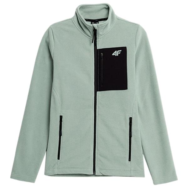 Толстовка для женщин 4F REGULAR FLEECE WITH STAND-UP COLLAR Весна - лето/ Зелёный photo 1
