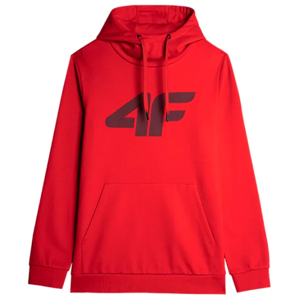 Hanorac pentru bărbați 4F 4FAW23TSWSM694 Drept/ Red photo 1