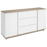 Comodă Magnus Concept 2D3S 82 x 160 x 40/ PAL/ Nimfea white