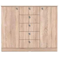 Comodă Fabrik Home Techno 90 x 110 x 40/ LPAL/ Stejar sonoma