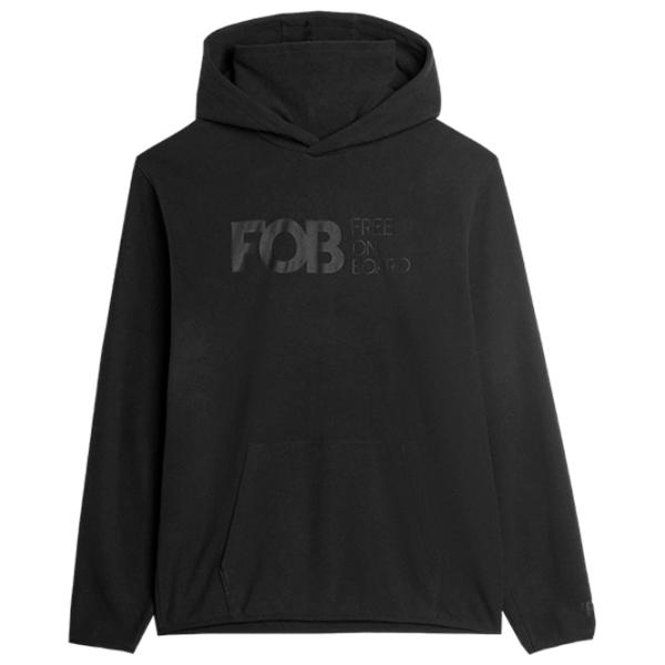 Hanorac pentru bărbați 4F 4FAW23TFLEM136 Drept/ Black photo 1