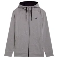 Hanorac pentru bărbați 4F 4FAW23TFSWM209 Drept/ Grey