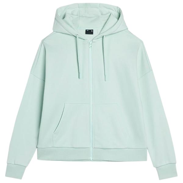 Толстовка для женщин 4F ZIP-UP HOODIE Осень - Зима/ Бирюзовый photo 1