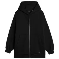 Толстовка для женщин 4F OVERSIZE ZIP-UP HOODIE Черный