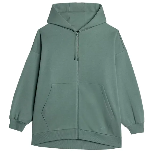 Толстовка для женщин 4F OVERSIZE ZIP-UP HOODIE Зелёный photo 1 Толстовка для женщин 4F OVERSIZE ZIP-UP HOODIE Зелёный photo 1