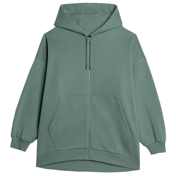 Толстовка для женщин 4F OVERSIZE ZIP-UP HOODIE Зелёный photo 1 Толстовка для женщин 4F OVERSIZE ZIP-UP HOODIE Зелёный photo 1