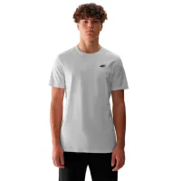 Tricou pentru bărbați 4F 4FAW23TTSHM0876-10S 100% bumbac/ White