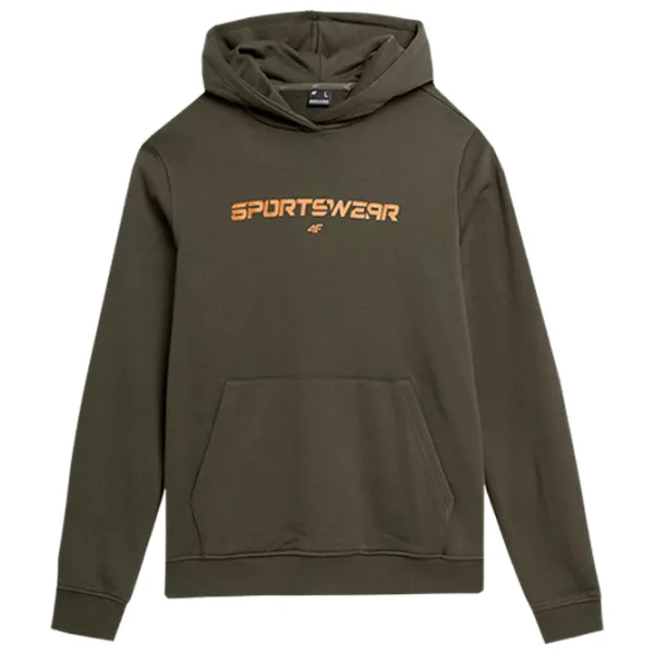 Толстовка для мужчин 4F 4FAW23TSWSM0773 Прямой/ Оливковый хаки photo 1