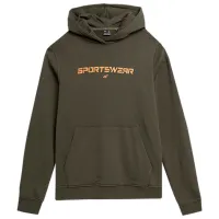 Hanorac pentru bărbați 4F 4FAW23TSWSM0773 Drept/ Olive khaki