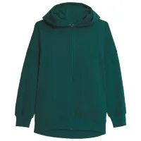 Толстовка для женщин 4F ZIP-UP HOODIE Осень - Зима/ Зелёный