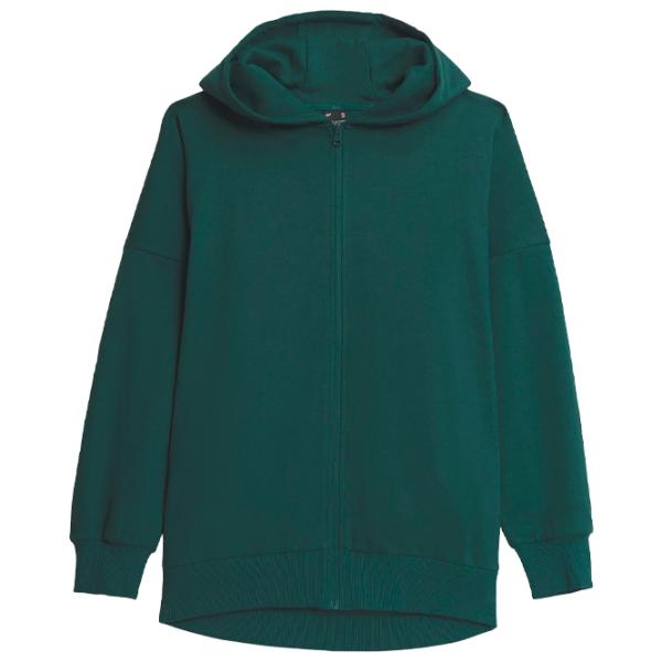 Толстовка для женщин 4F ZIP-UP HOODIE Осень - Зима/ Зелёный photo 1