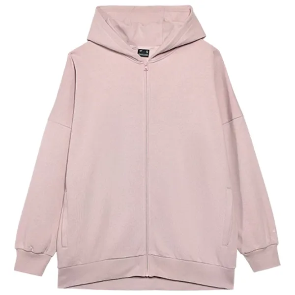 Hanorac pentru femei 4F ZIP-UP HOODIE Toamnă - iarnă/ Pink photo 1