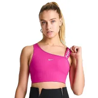 Bustieră pentru femei Nike W Np Df Swsh Asymmetric Bra Pink