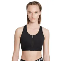 Топ для женщин Nike W Nk Df Swsh Zip Front Bra Черный